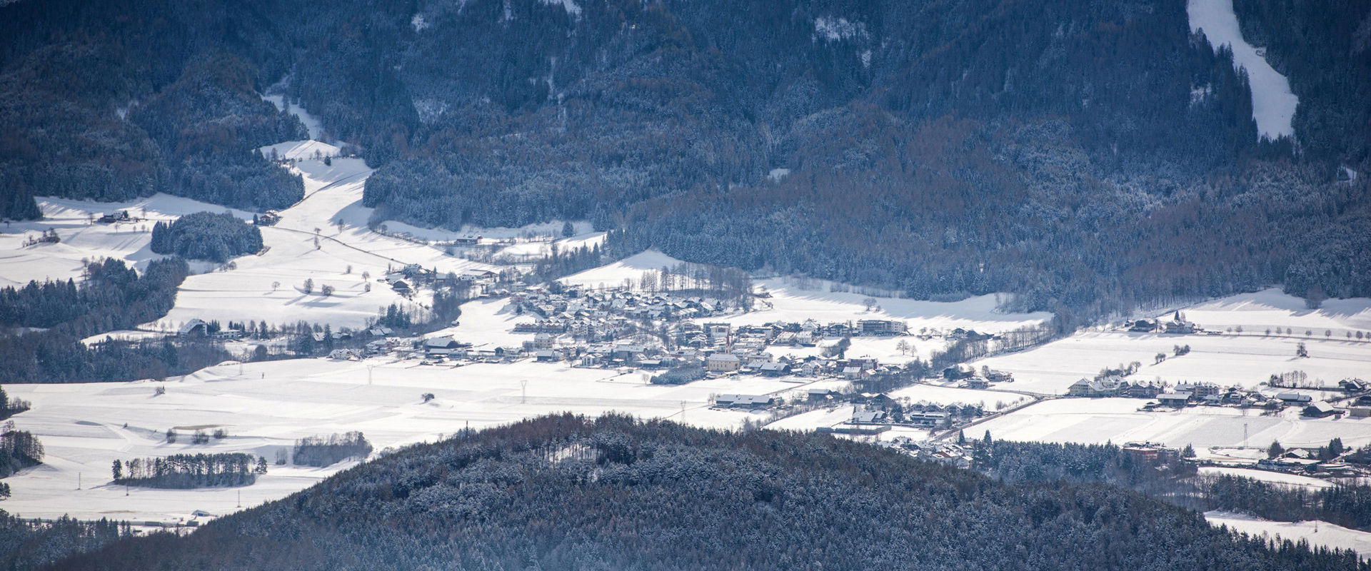 Reischach View of Reischach with ski slope & snow